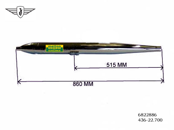 6822886 Uitlaat 30mm Zundapp KS75 6822886 Uitlaat 30mm Zundapp KS75